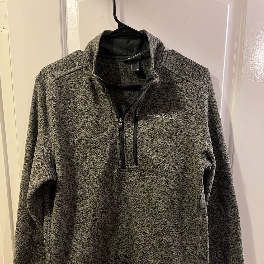 Eddie Bauer Medium Quarter-Zip Sweater – Men’s / Unisex – Classic Cozy Knit